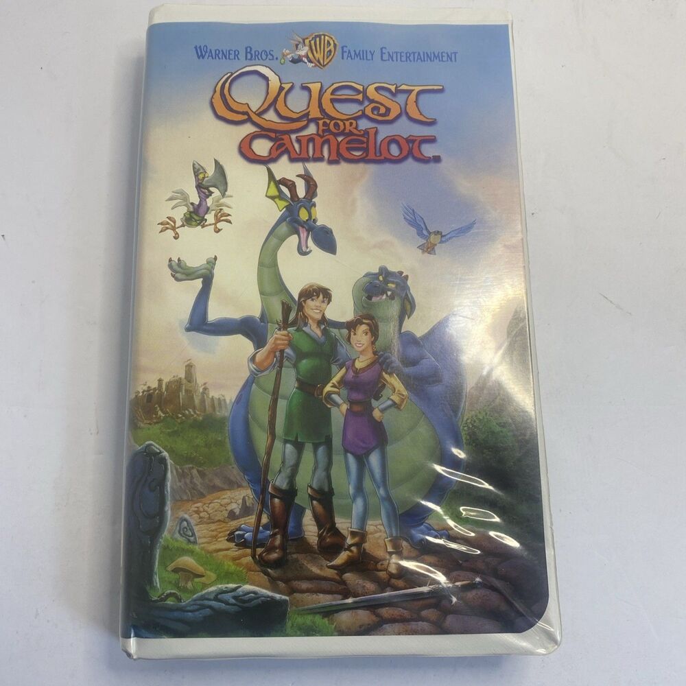 VINTAGE WARNER BROS VHS, Quest for Camelot 1998 VHS Tape Clamshell
